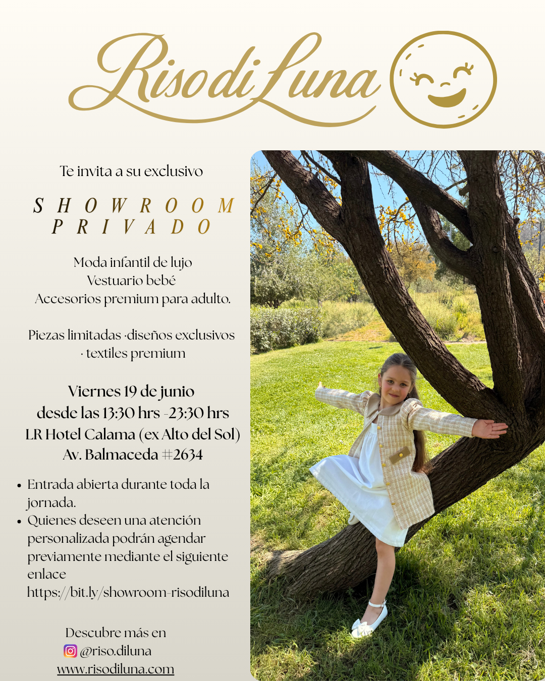 Riso di Luna presenta su exclusivo showroom privado en Calama 🌙